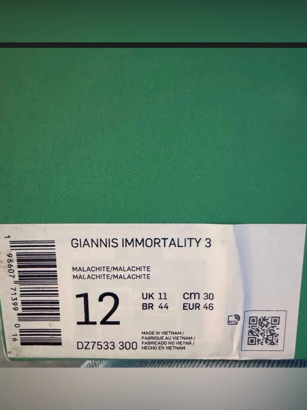 Nike Giannis Immortality 3 Basketball Shoes, Size 12M. Brand New, No Box